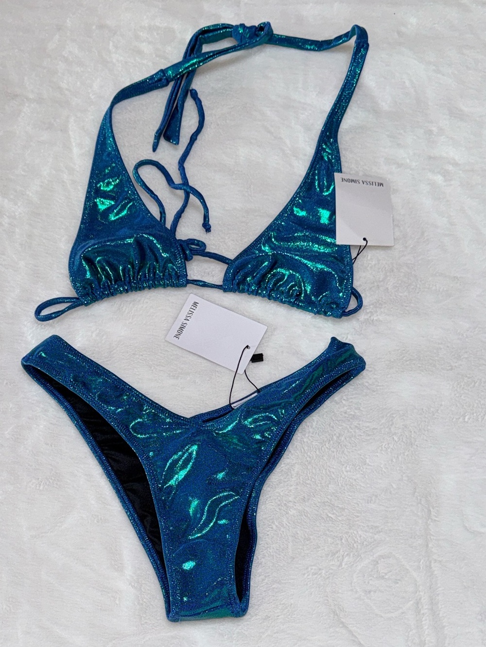 Melissa Simone Bikini Top & Bottom Size Small